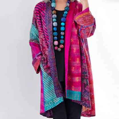 Dames Gebreid Vest Katoenmix — “Cornelia”
