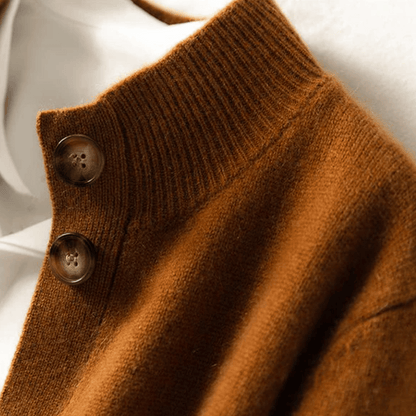Dames Cardigan Statement-knopen
