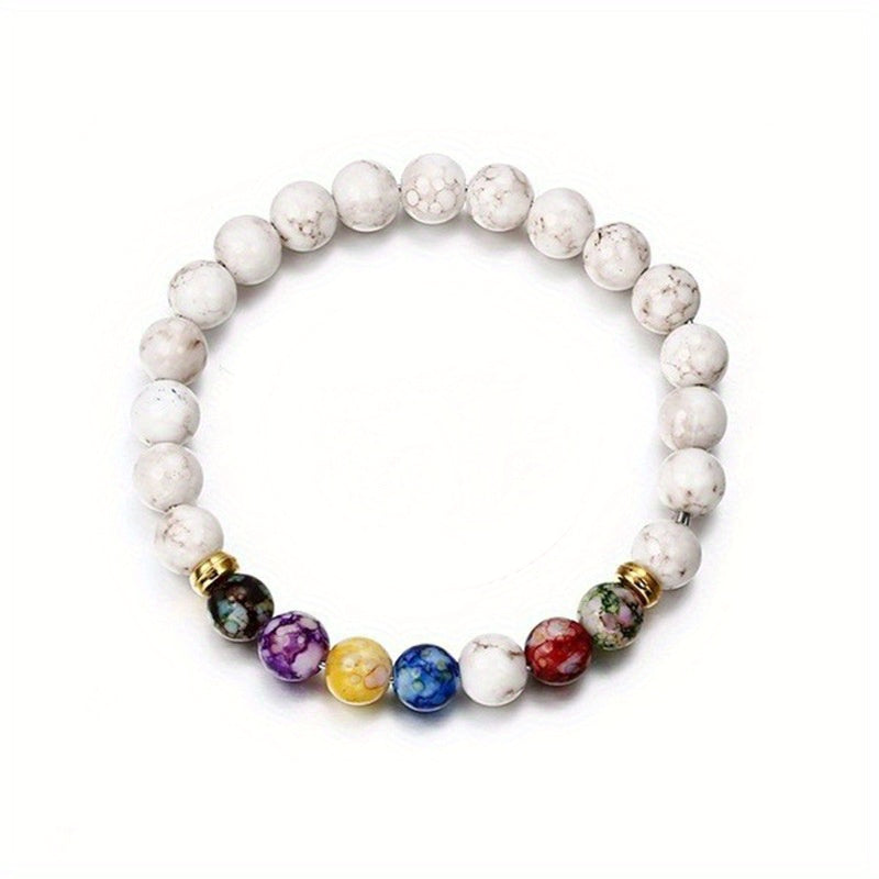 7 Chakra Natuursteen Armband – Yoga, Meditatie & Energie Balans
