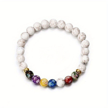 7 Chakra Natuursteen Armband – Yoga, Meditatie & Energie Balans