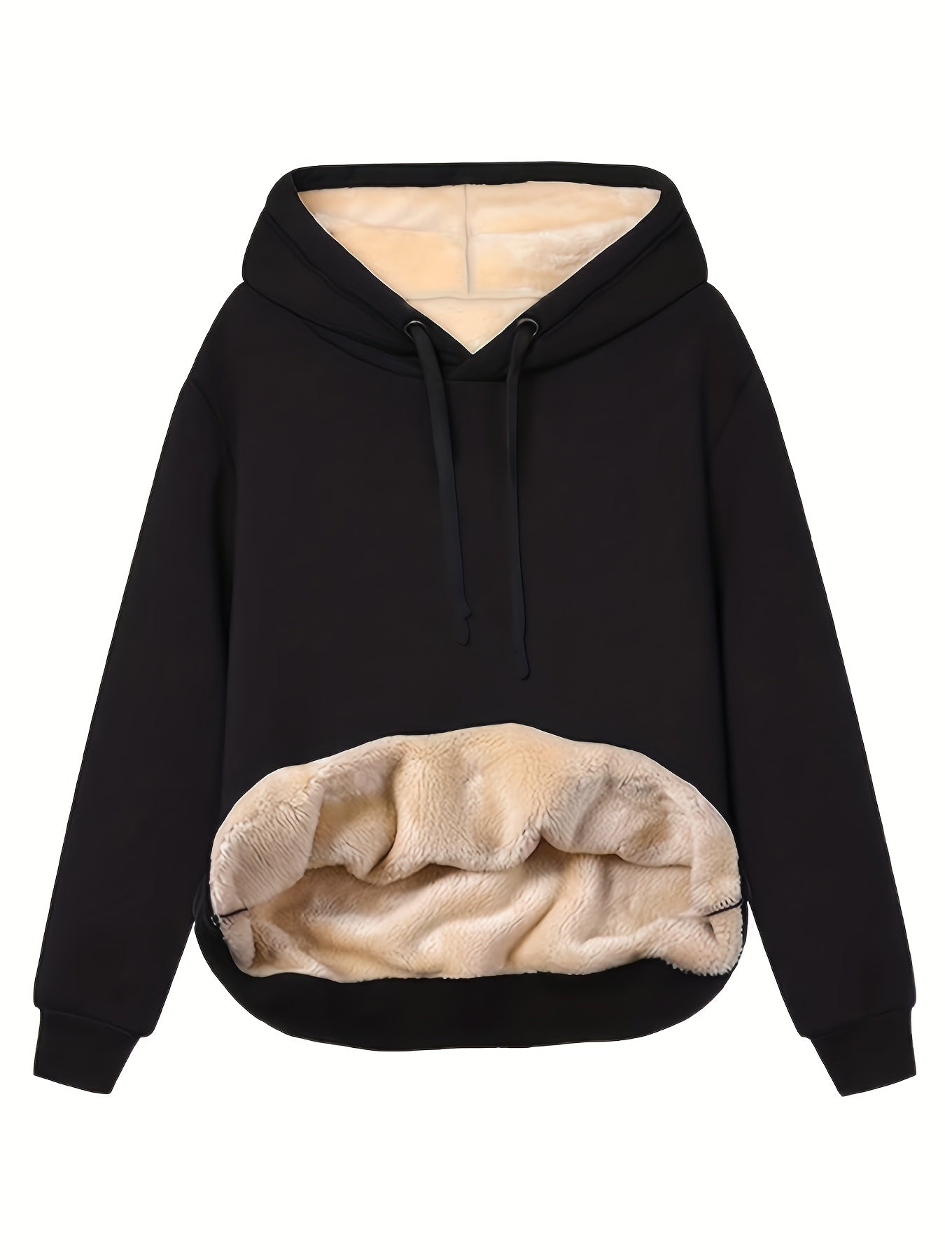 Dames Hoodie met Fleece – Warme Pullover