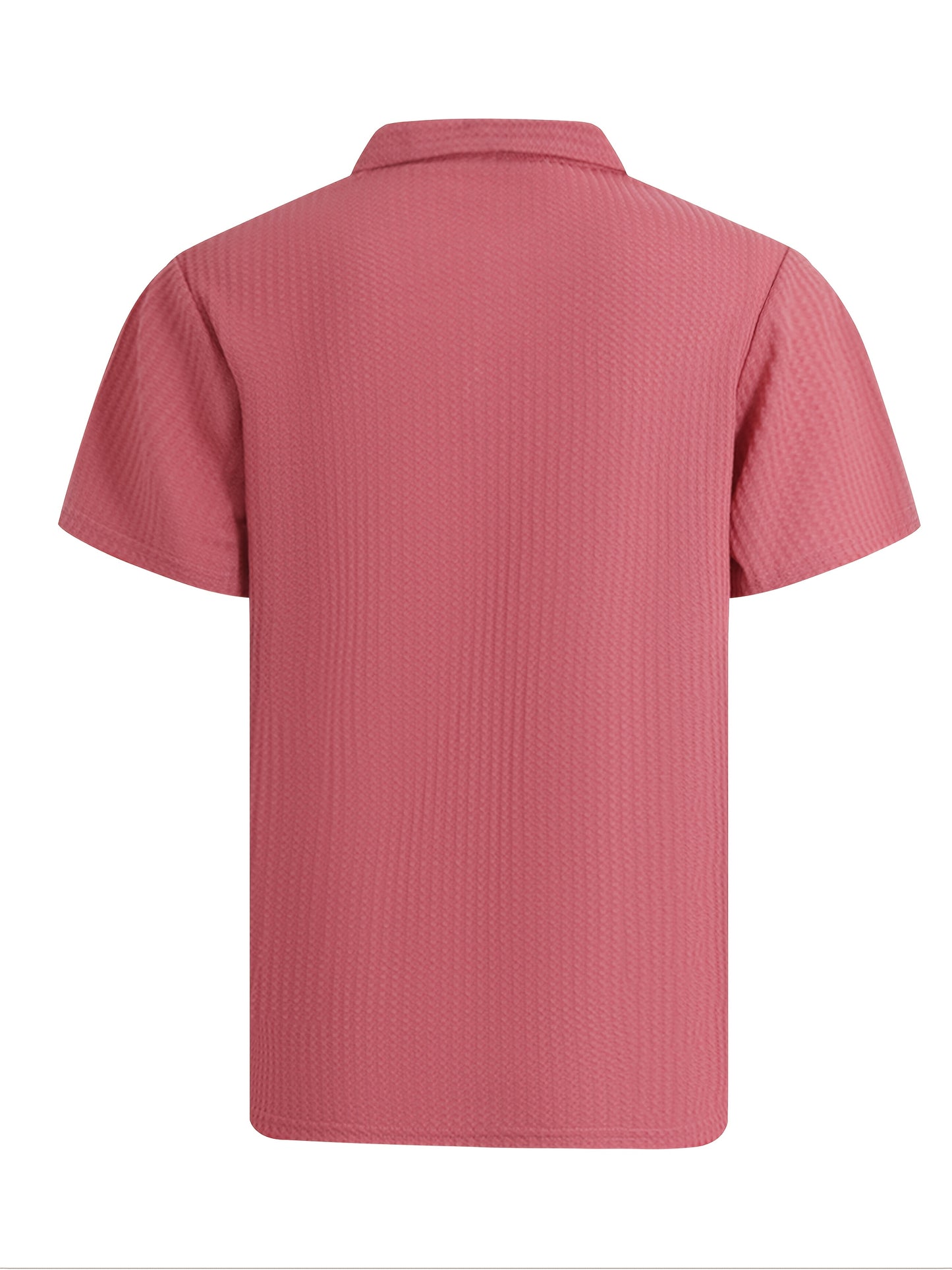 2025 Nieuw Casual Sportshirt Heren Korte Mouwen Hoogwaardig Zomer Effen Kleur Top T-shirt Halflange Mouwen Veelzijdig voor Golf, Vissen, Basketbal, Kamperen, Fitness Zwemmen en Strand met Omkeerbare Kraag