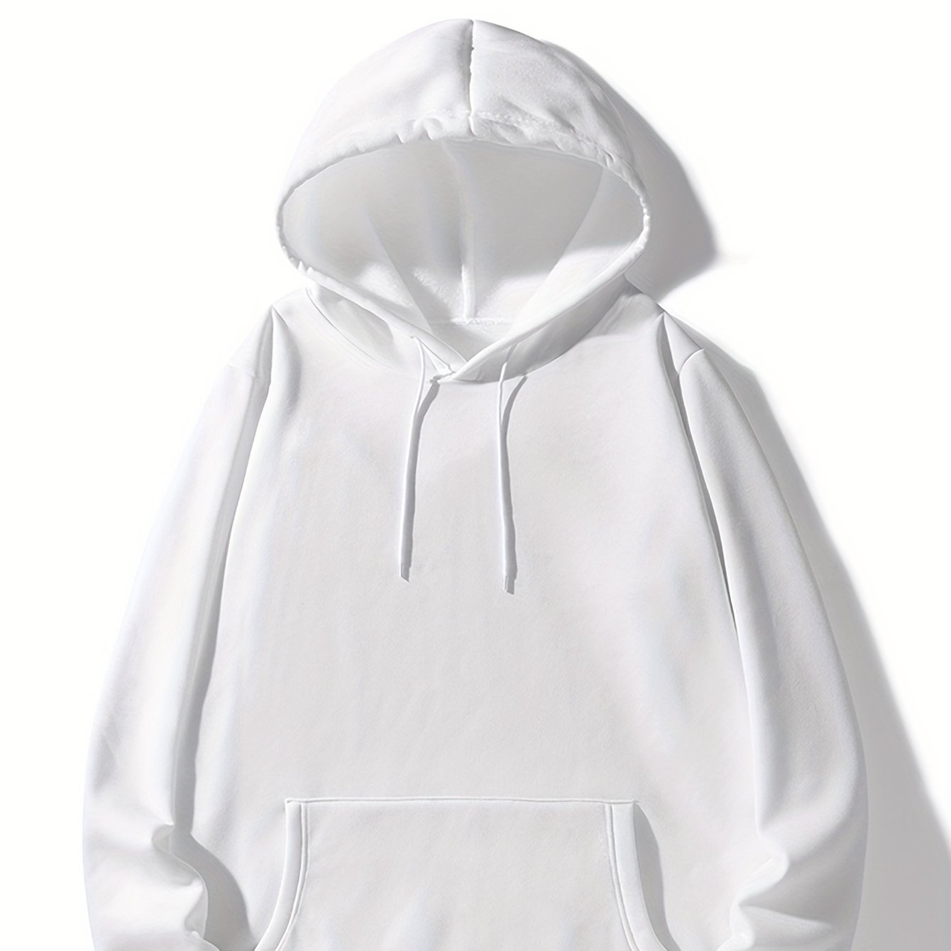 Mannen Hoodies, Effen Kleur Hoodie, Casual Heren Pullover Hoodie Met Kangoeroezak Voor Lente Herfst, Als Geschenken, Coquette Stijl