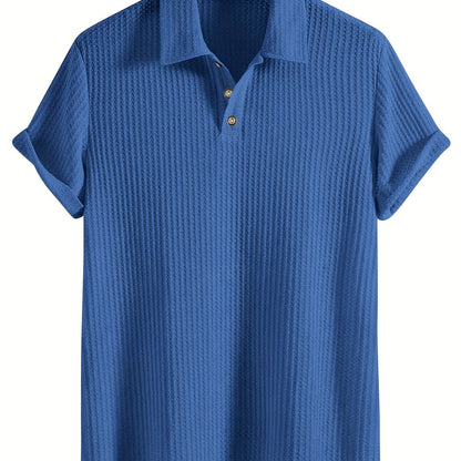 2025 Nieuw Casual Sportshirt Heren Korte Mouwen Hoogwaardig Zomer Effen Kleur Top T-shirt Halflange Mouwen Veelzijdig voor Golf, Vissen, Basketbal, Kamperen, Fitness Zwemmen en Strand met Omkeerbare Kraag