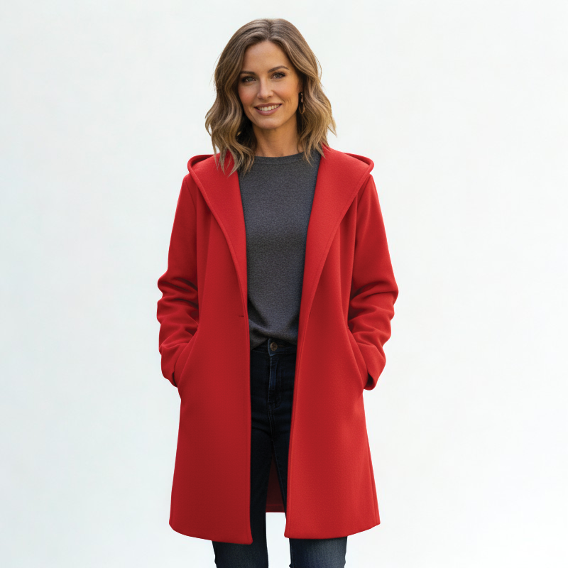 Dames Oversized Halflange Jas