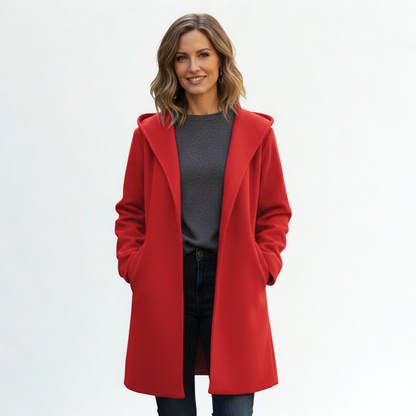 Dames Oversized Halflange Jas