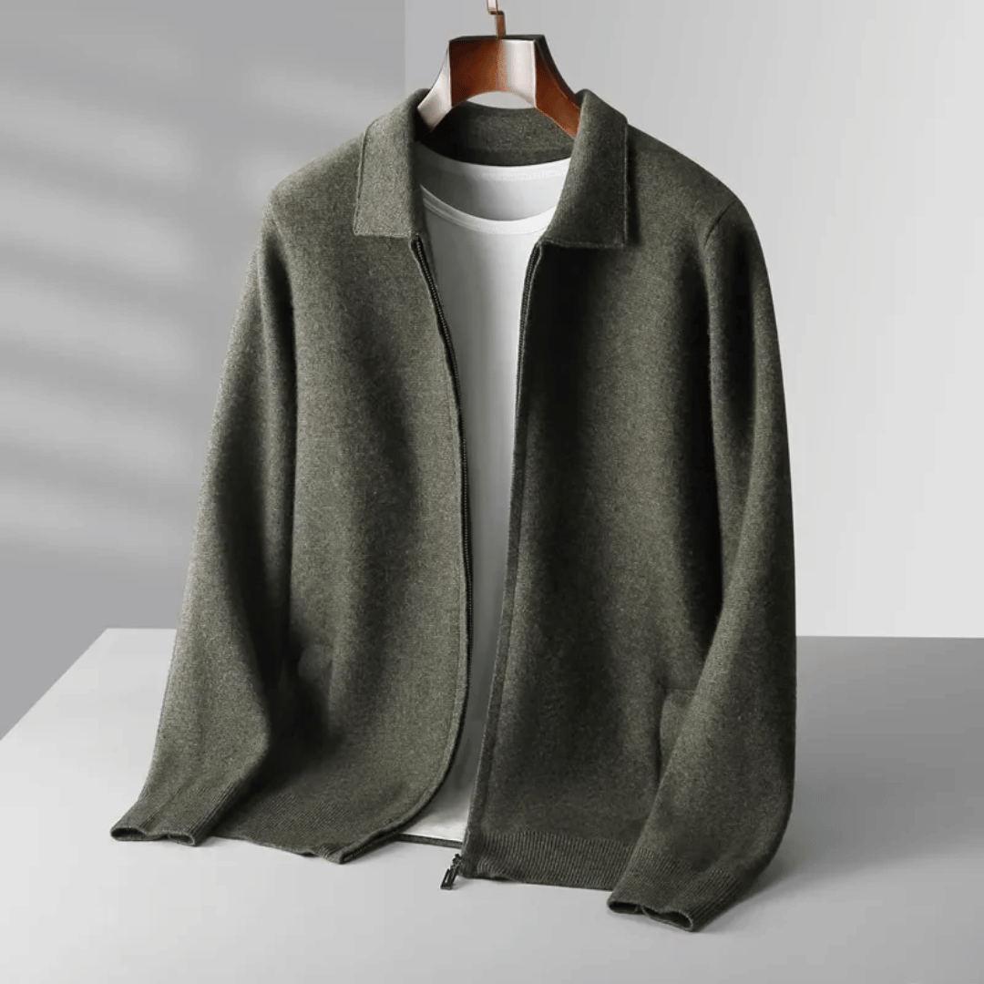 Emiliano Gebreide Wol Cardigan
