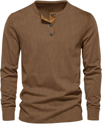 Heren Cord-shirt langemouw