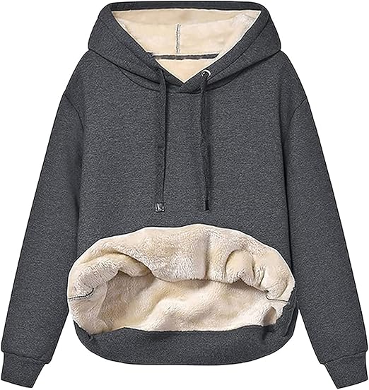 Dames Hoodie met Fleece – Warme Pullover