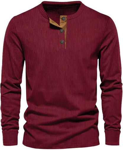 Heren Cord-shirt langemouw