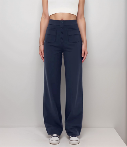 De Elsa Stretch Fit | Elastische broek met hoge taille | 1+1 GRATIS