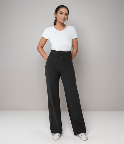 De Elsa Stretch Fit | Elastische broek met hoge taille | 1+1 GRATIS