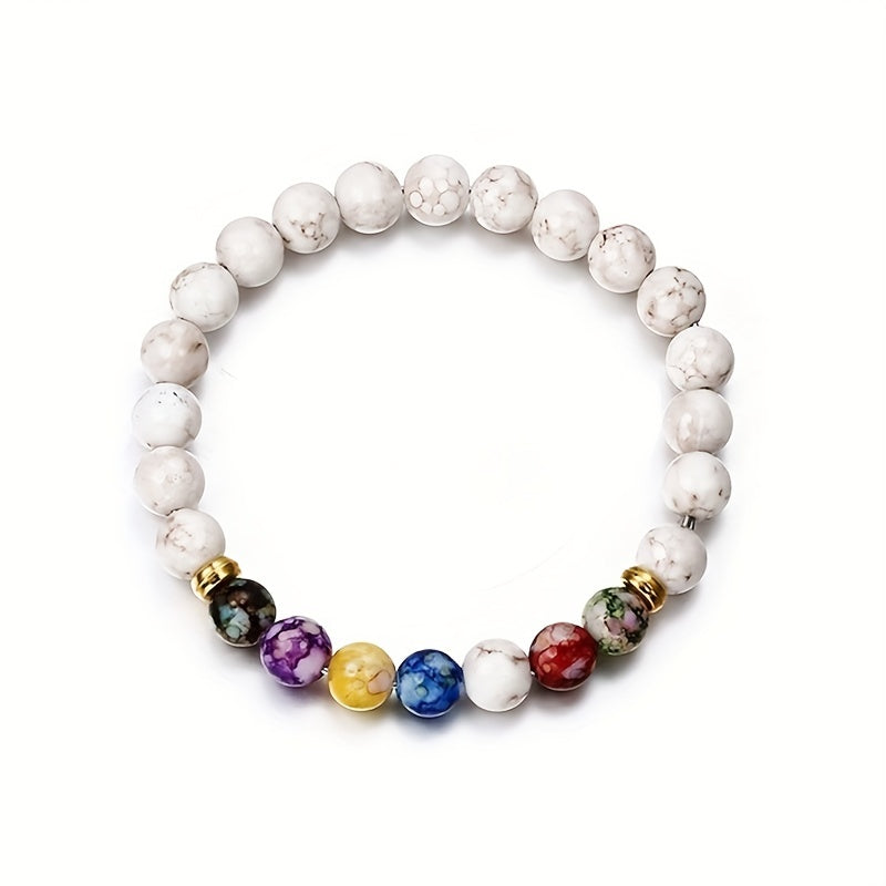 7 Chakra Natuursteen Armband – Yoga, Meditatie & Energie Balans