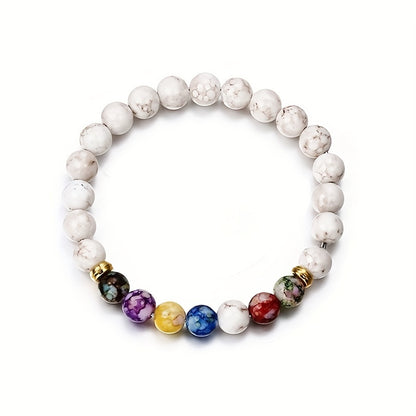 7 Chakra Natuursteen Armband – Yoga, Meditatie & Energie Balans