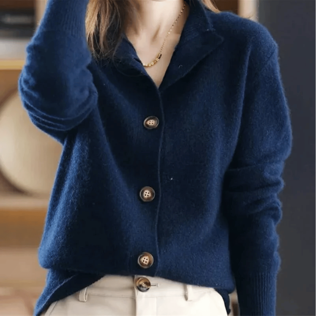 Dames Cardigan Statement-knopen