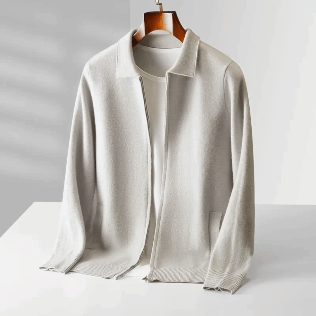 Emiliano Gebreide Wol Cardigan