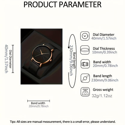 EAZEN Timeless Touch – Watch & Bracelet Set