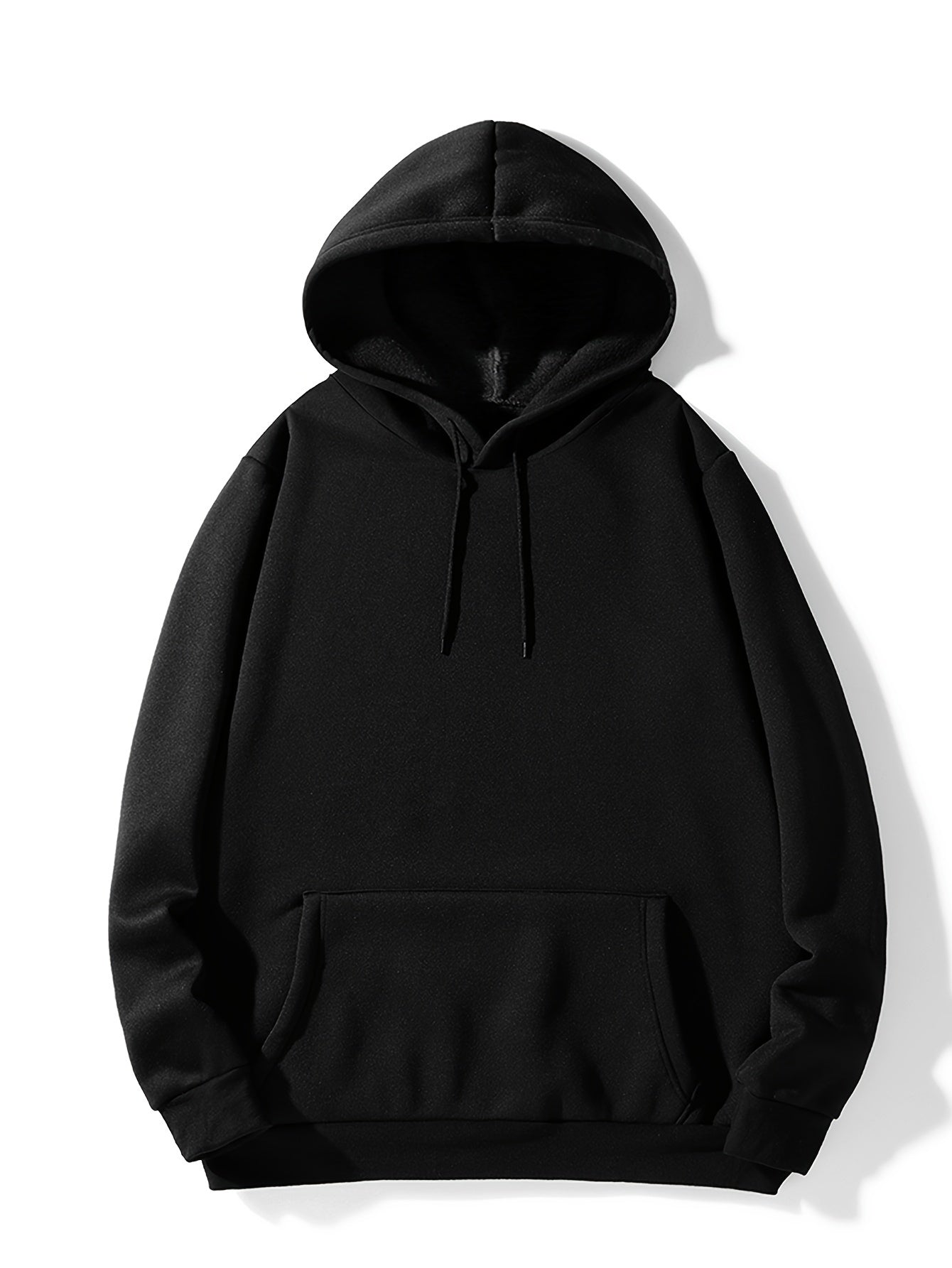 Mannen Hoodies, Effen Kleur Hoodie, Casual Heren Pullover Hoodie Met Kangoeroezak Voor Lente Herfst, Als Geschenken, Coquette Stijl