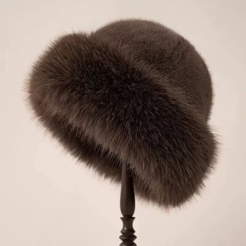 Dames bontmuts winter — Valentina stijl