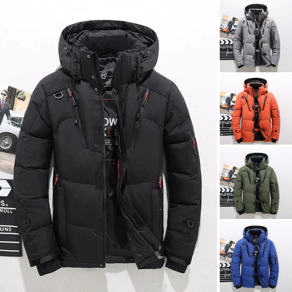 Heren donsjas | warme premium gewatteerde winterjas