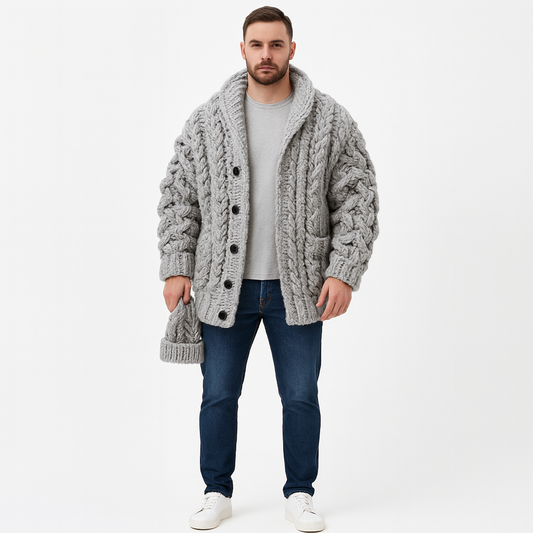Jason Gebreid Vest Jacquard | Knoopsluiting
