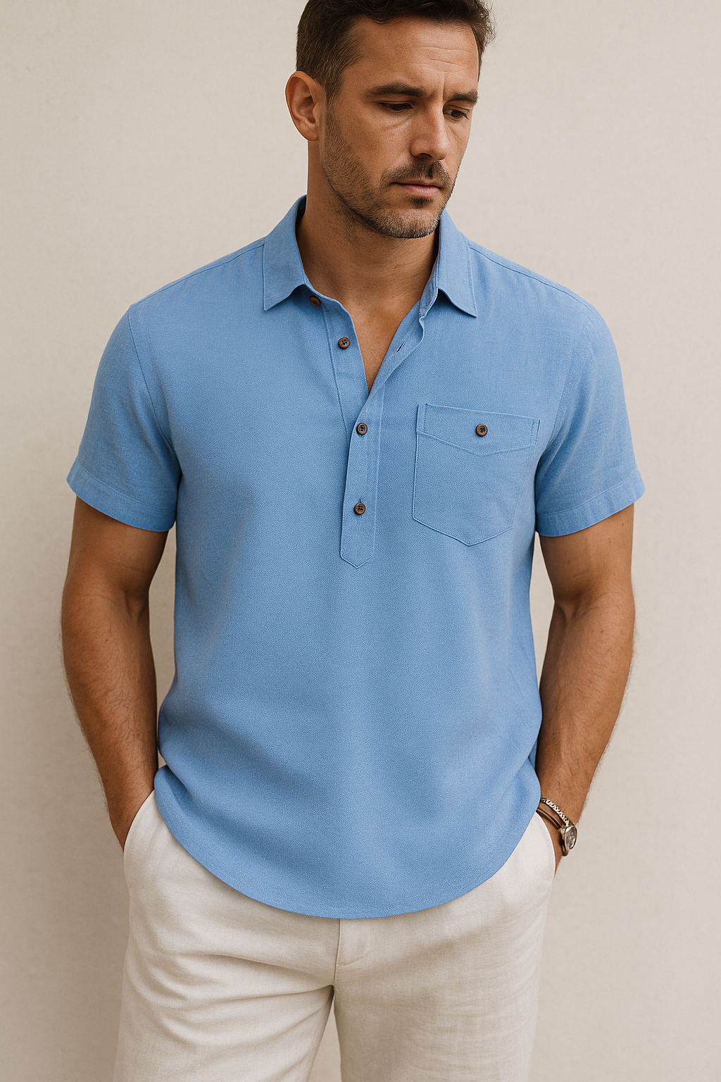 The Naro Linen Polo