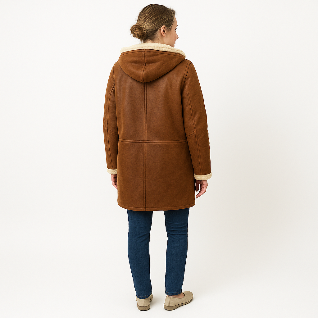 Dames Winterjas met Capuchon | Knevelsluiting