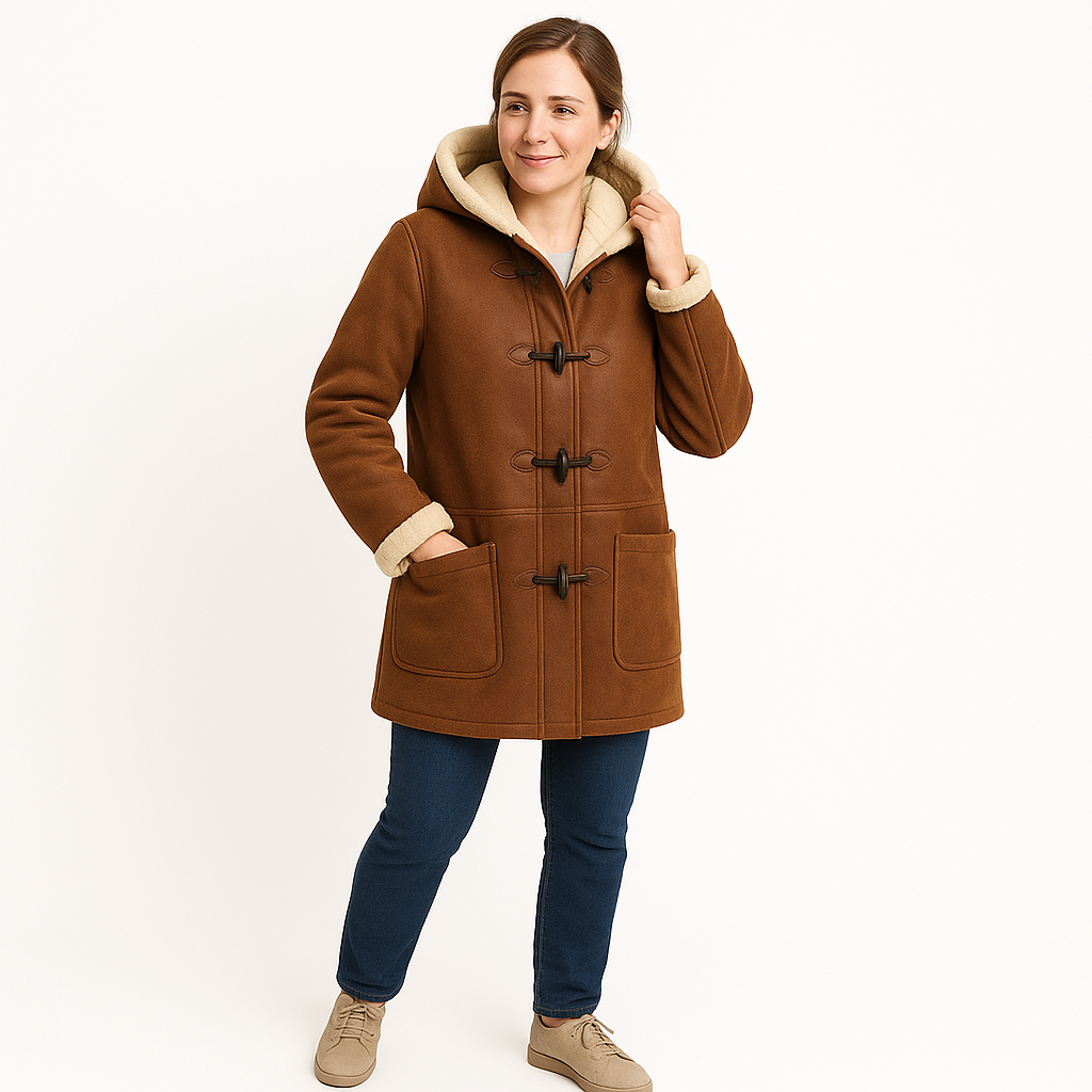 Dames Winterjas met Capuchon | Knevelsluiting