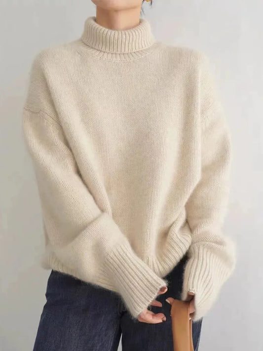 Dames Coltrui 100% Kasjmier – Col-neck Trui