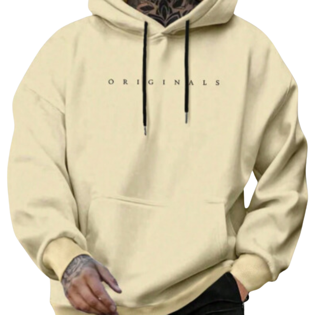 "ORIGINALS" Weighted Hoodie - Casual Loose Sweatshirt