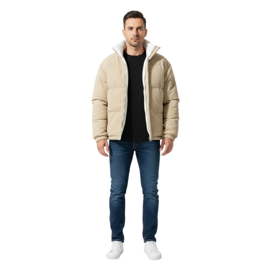 Alpine Corduroy Winterjas met Fleecevoering