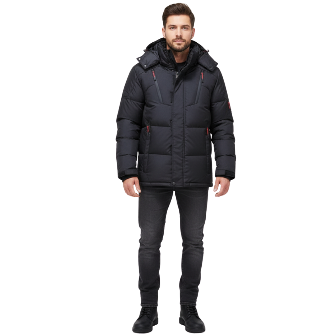 Heren donzen winterparka – waterdicht & geïsoleerd