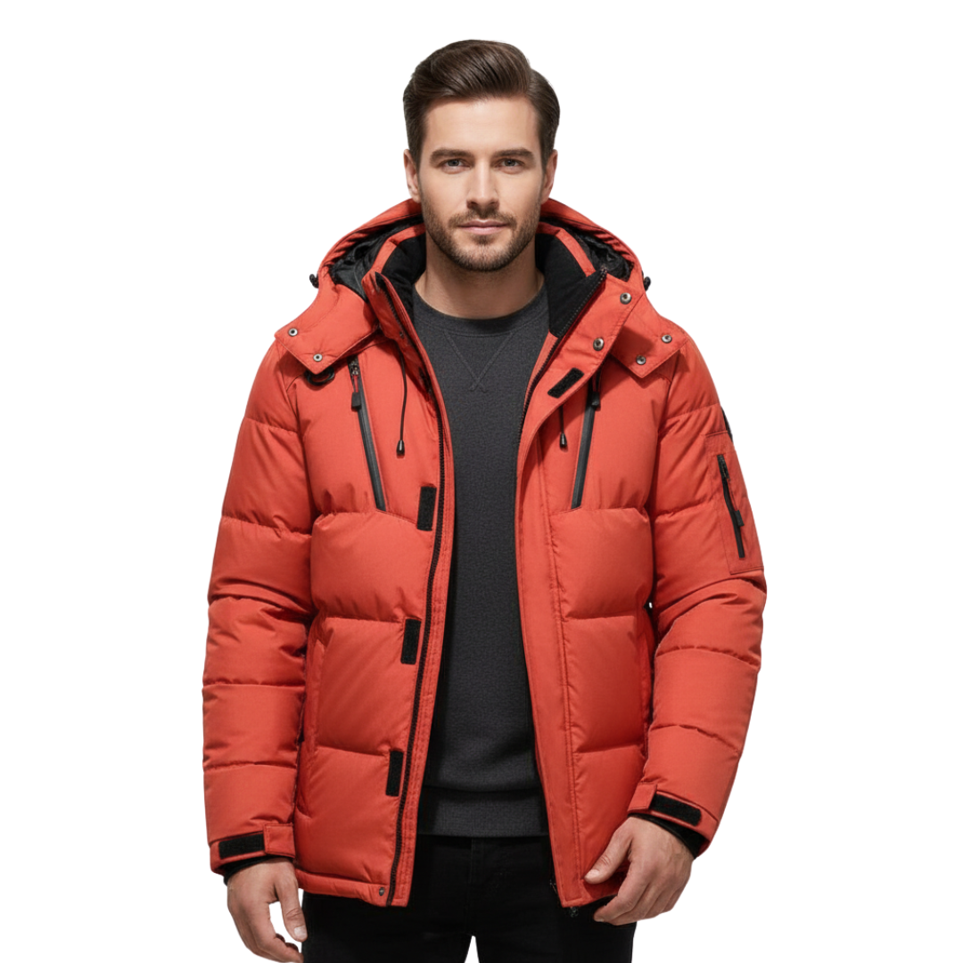 Heren donzen winterparka – waterdicht & geïsoleerd