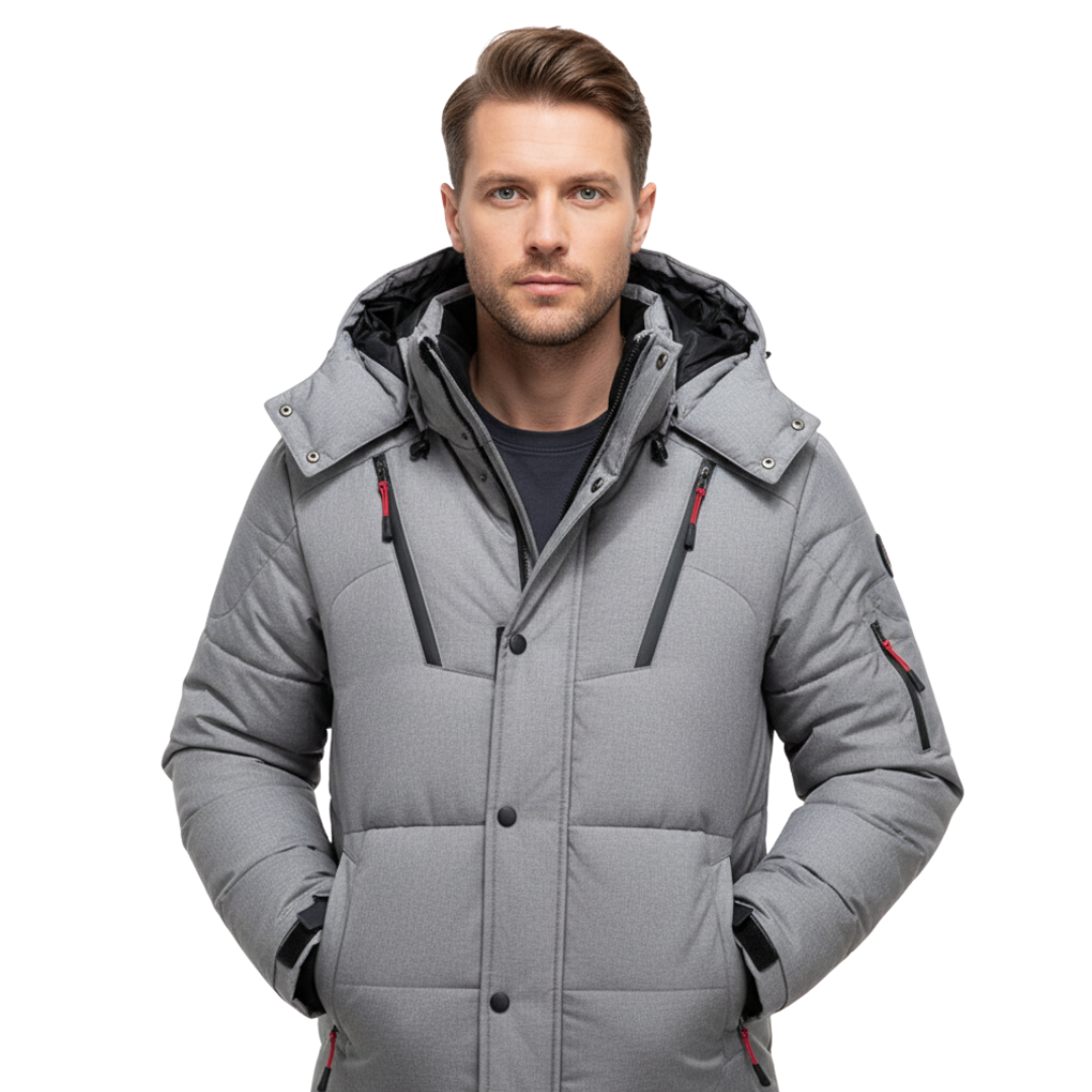 Heren donzen winterparka – waterdicht & geïsoleerd
