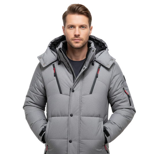 Heren donzen winterparka – waterdicht & geïsoleerd
