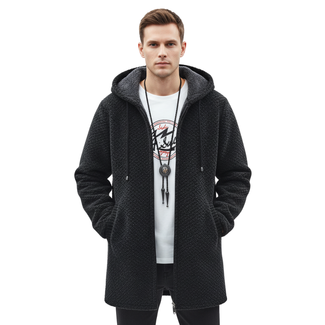 Valmont Hoodie met Rits | Wol-kasjmiermix