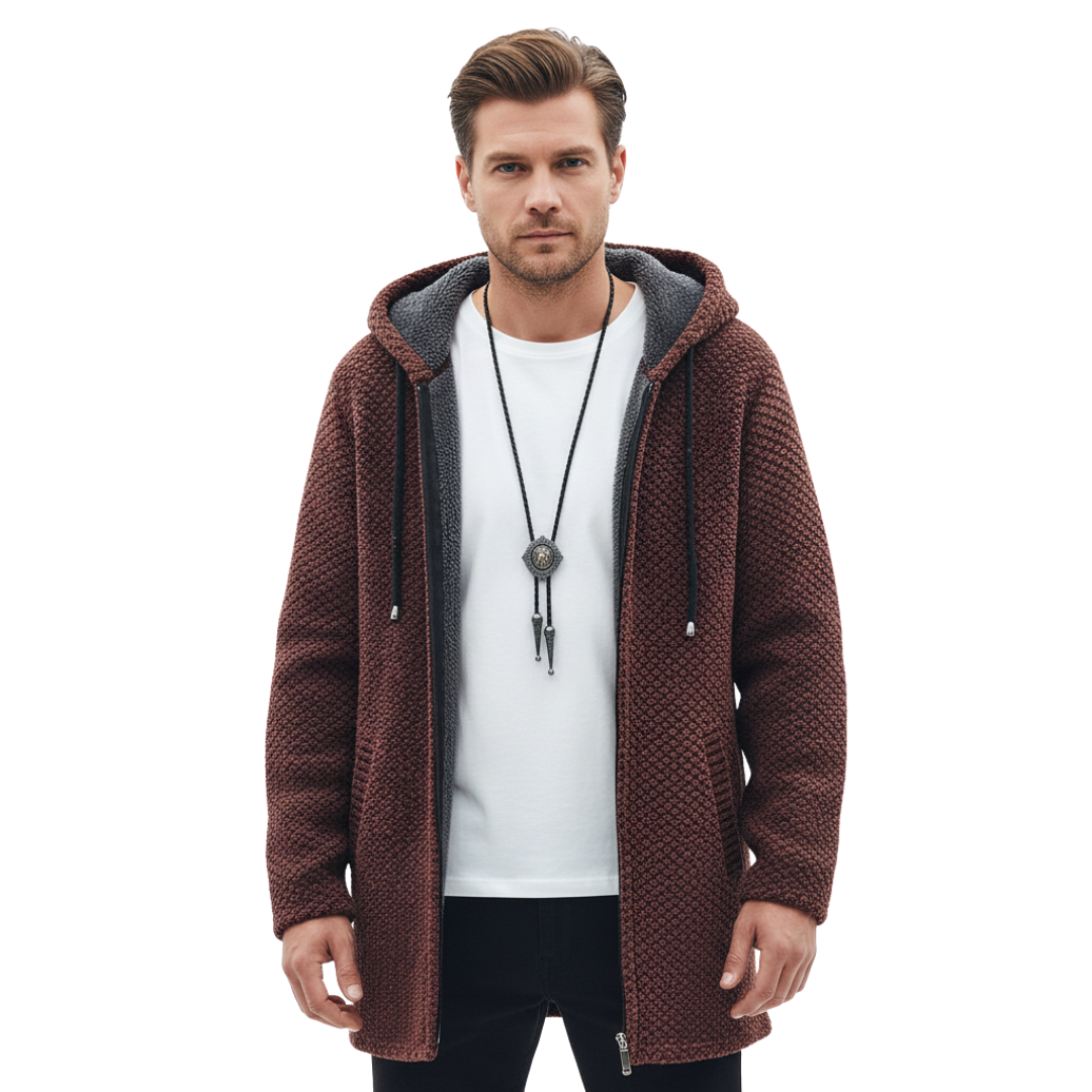 Valmont Hoodie met Rits | Wol-kasjmiermix