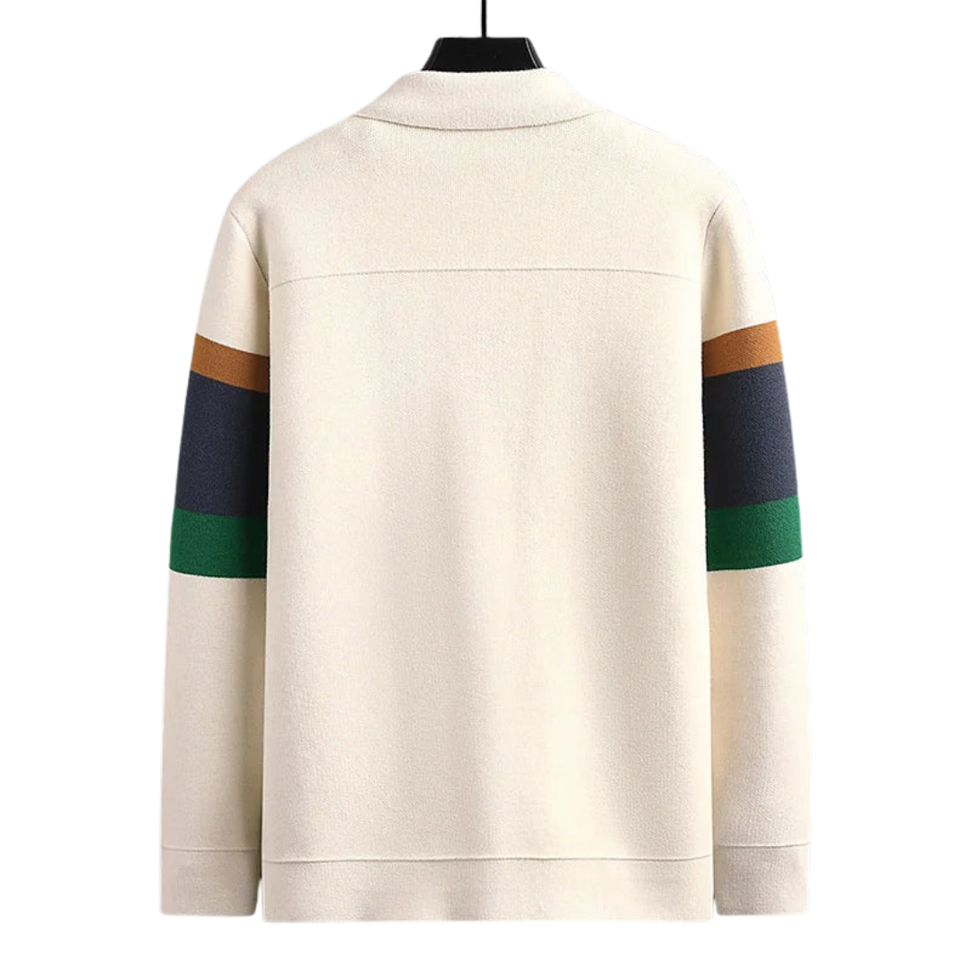 Heren Varsity Jas Gebreid | Gestreept