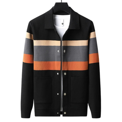 Heren Varsity Jas Gebreid | Gestreept