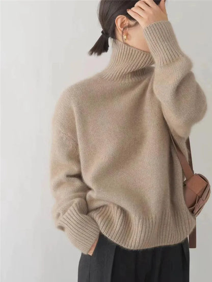 Dames Coltrui 100% Kasjmier – Col-neck Trui