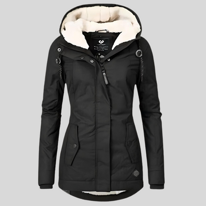 Dames winterjas lang | waterdicht met capuchon
