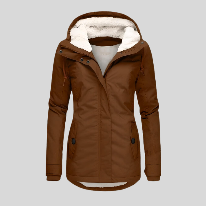 Dames winterjas lang | waterdicht met capuchon
