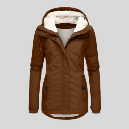 Dames winterjas lang | waterdicht met capuchon