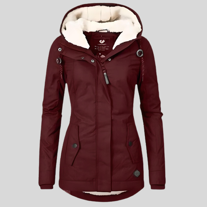 Dames winterjas lang | waterdicht met capuchon