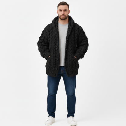 Jason Gebreid Vest Jacquard | Knoopsluiting