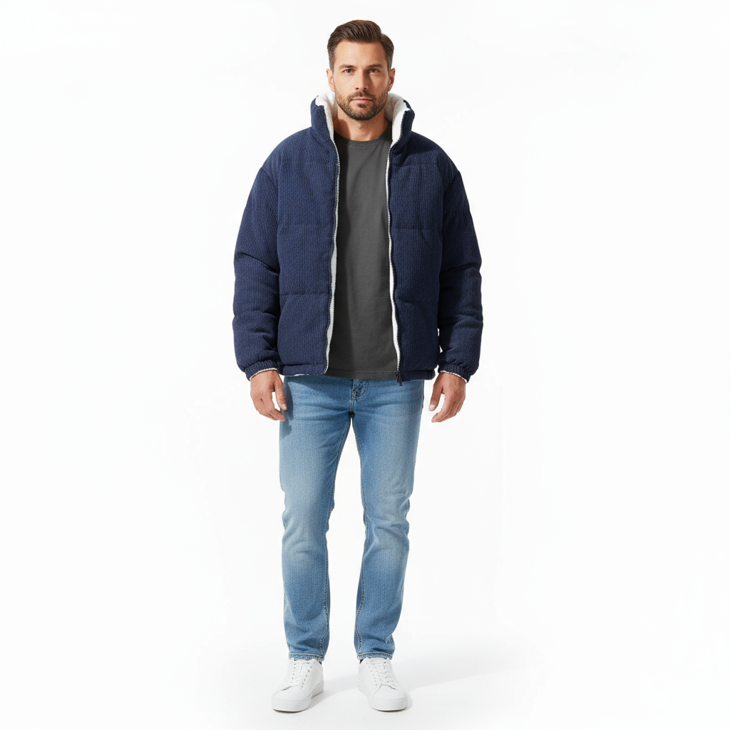 Alpine Corduroy Winterjas met Fleecevoering