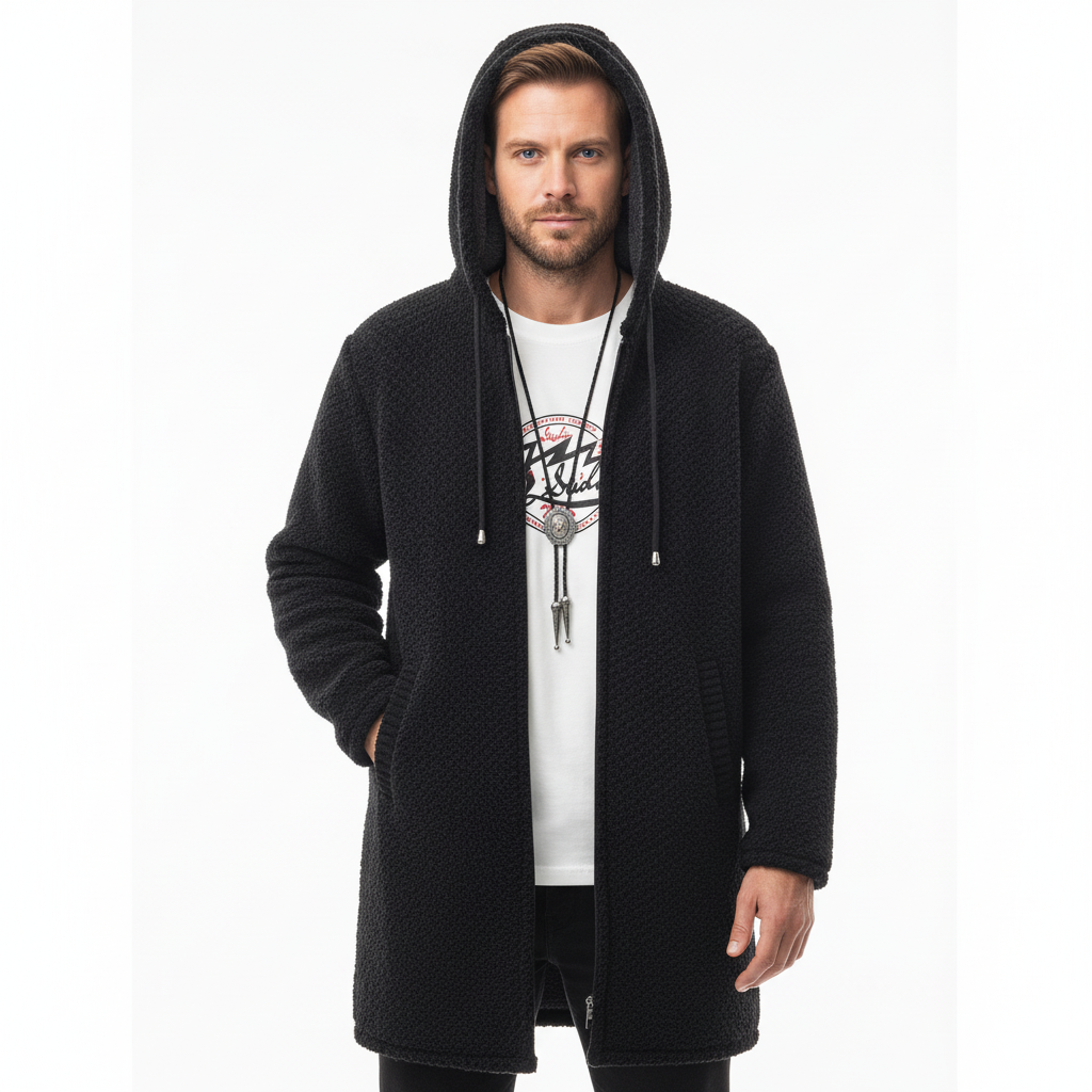 Valmont Hoodie met Rits | Wol-kasjmiermix