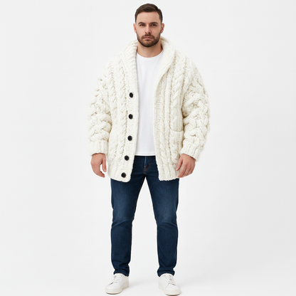 Jason Gebreid Vest Jacquard | Knoopsluiting