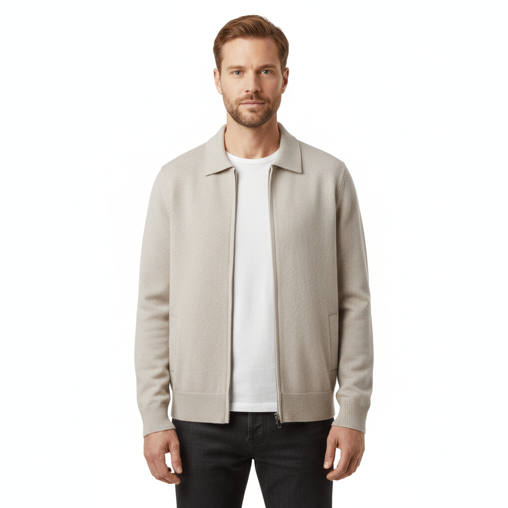Emiliano Gebreide Wol Cardigan