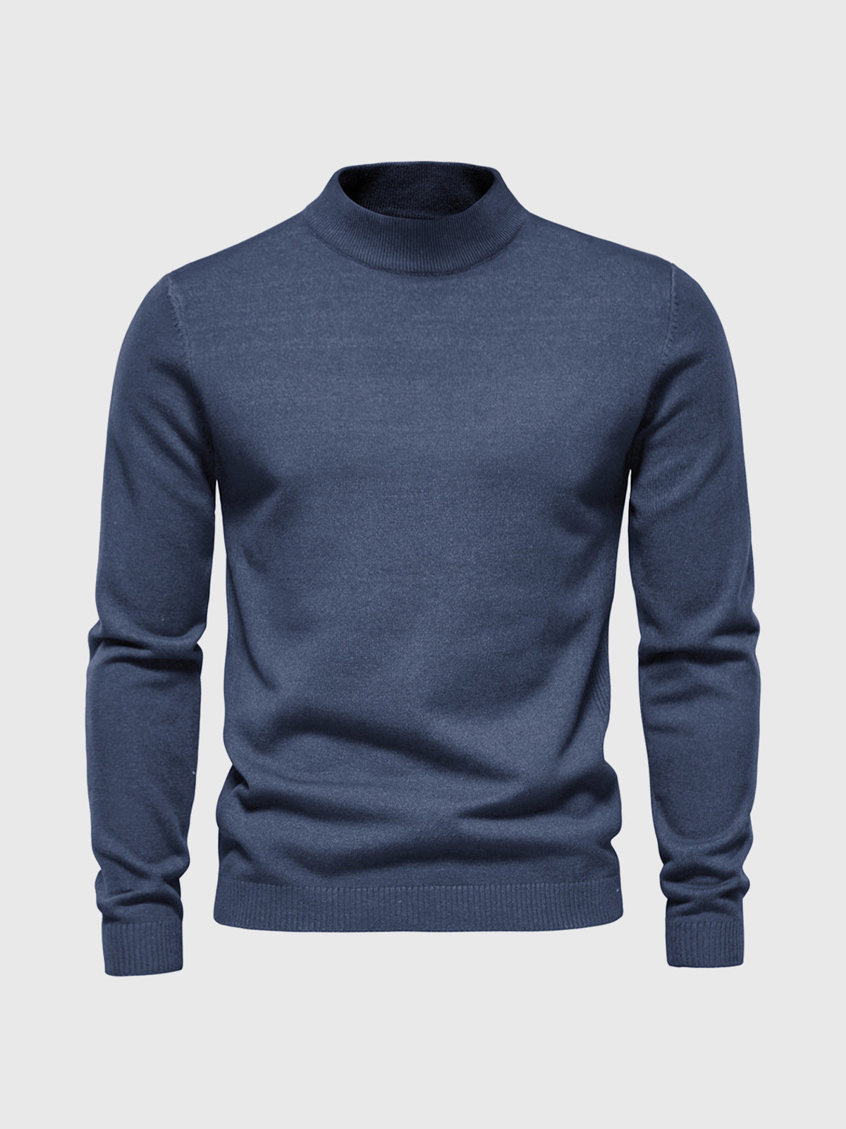 Heren Coltrui Slim Fit Gebreid